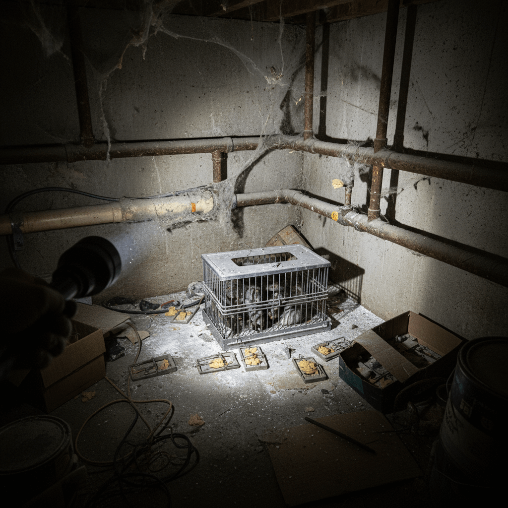 Professionelle Fallen im Keller