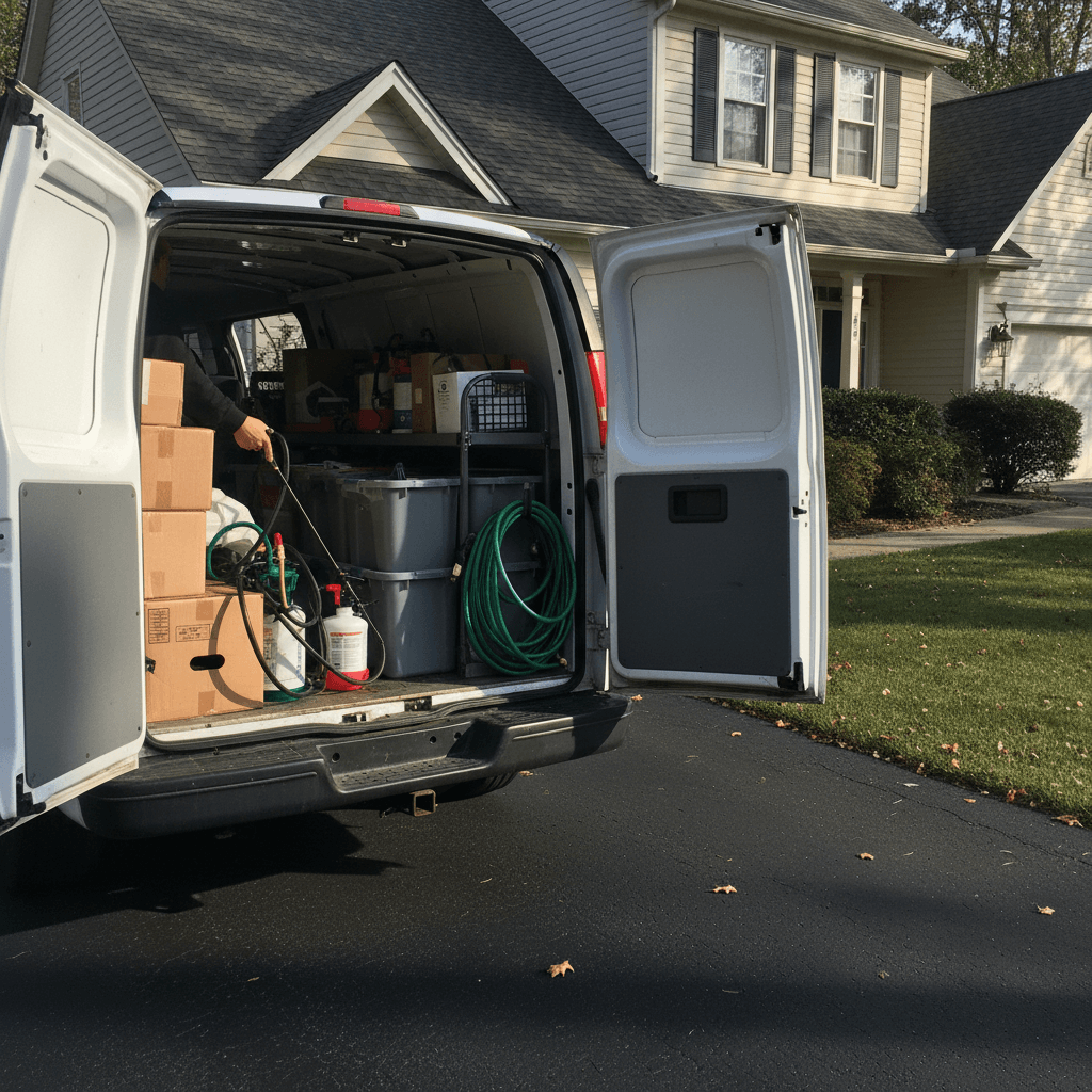 Einsatzfahrzeug der Schädlingsbekämpfung